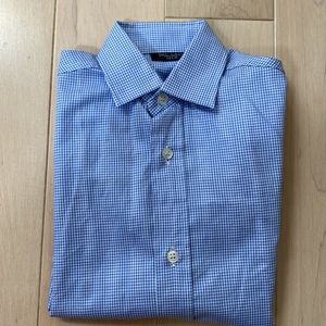 Dal Lago club Italy boys blue dress shirt made in Italy